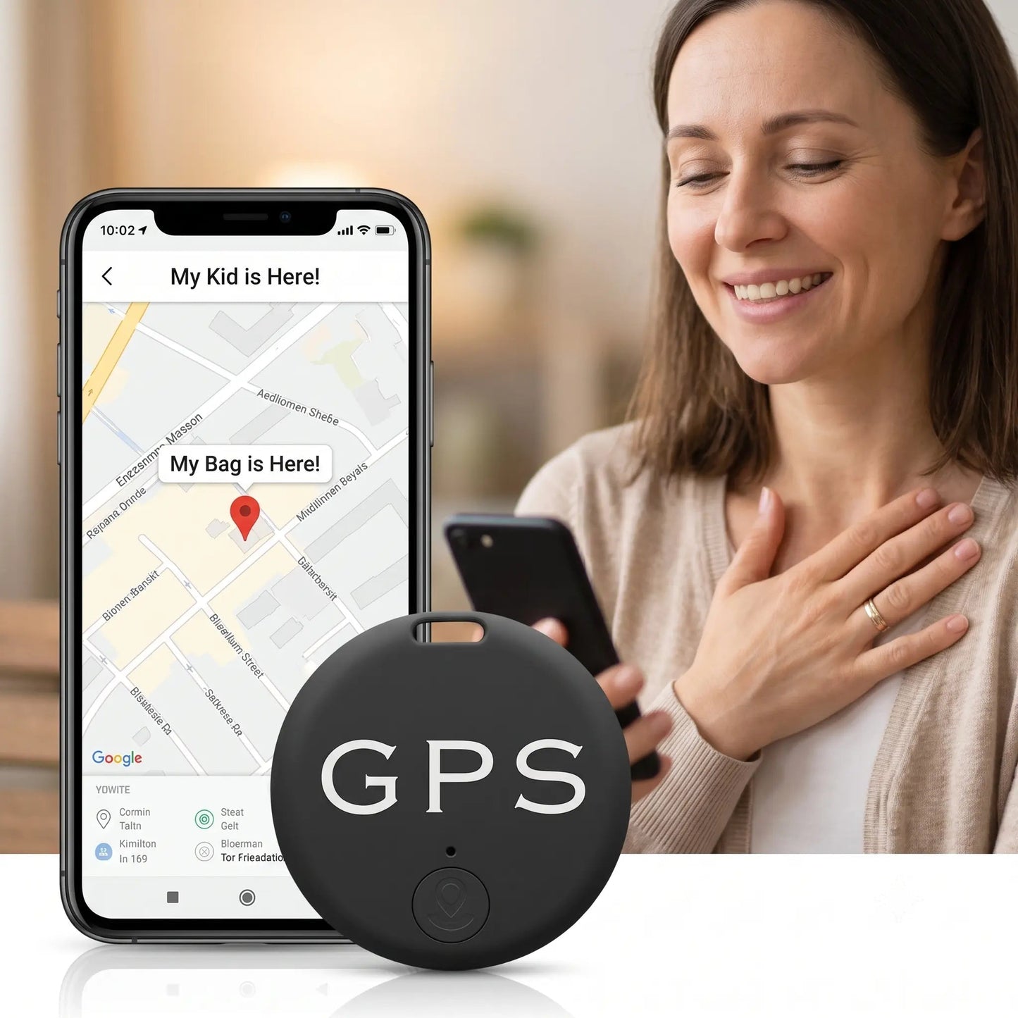 Key Finder Bluetooth 5.4 164 Ft Range