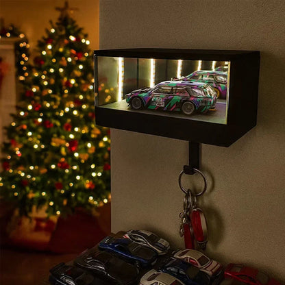 Key Holder Wall-Mounted Infinity Mirror & LED Lighting
