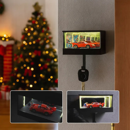 Key Holder Wall-Mounted Infinity Mirror & LED Lighting