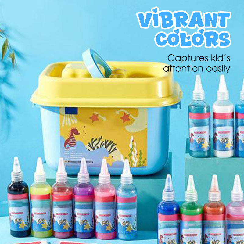 Kids 3D Craft Kit Non-Toxic Water Beads & Reusable Molds