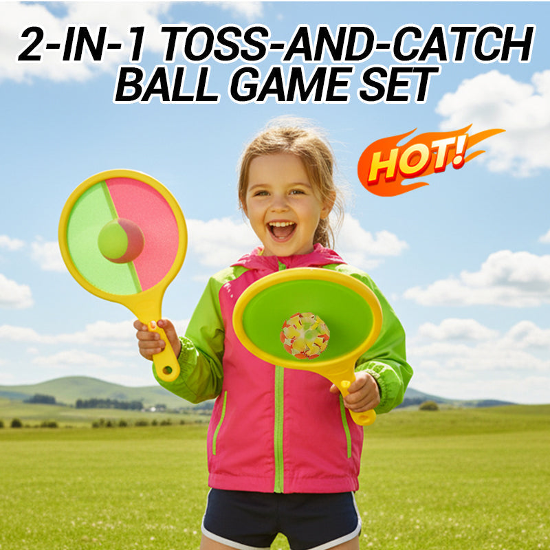 Kids Catch Set Double-Sided Velcro Paddles & Balls