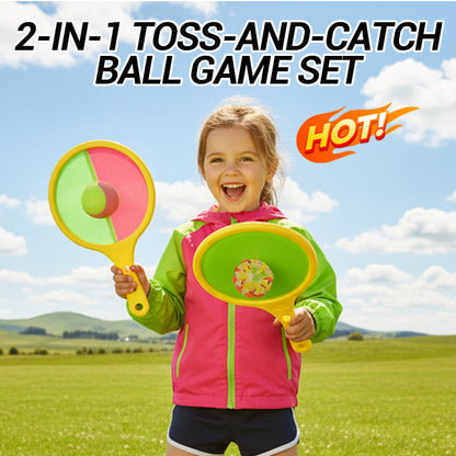 Kids Catch Set Double-Sided Velcro Paddles & Balls
