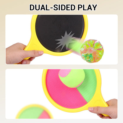 Kids Catch Set Double-Sided Velcro Paddles & Balls