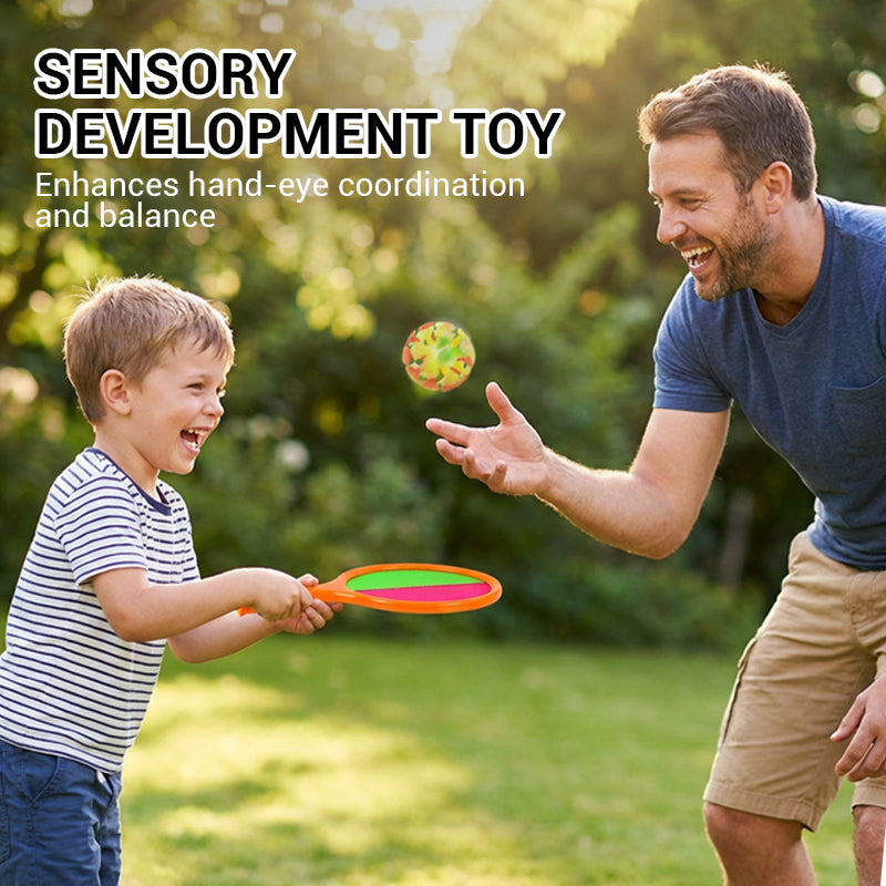 Kids Catch Set Double-Sided Velcro Paddles & Balls