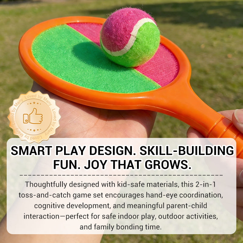 Kids Catch Set Double-Sided Velcro Paddles & Balls