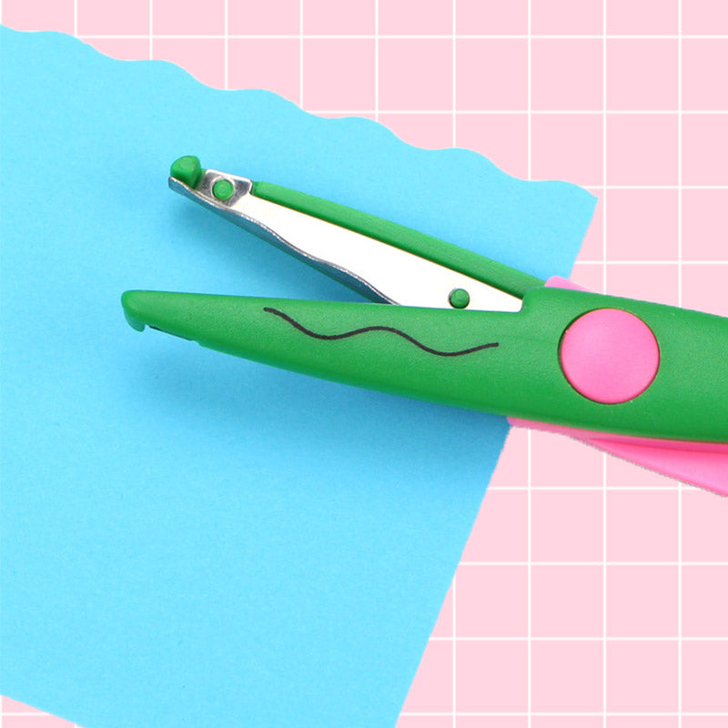 Kids Craft Scissors Set Decorative Blades & Ergonomic Handles