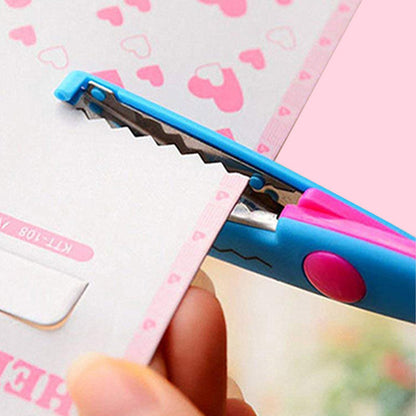 Kids Craft Scissors Set Decorative Blades & Ergonomic Handles