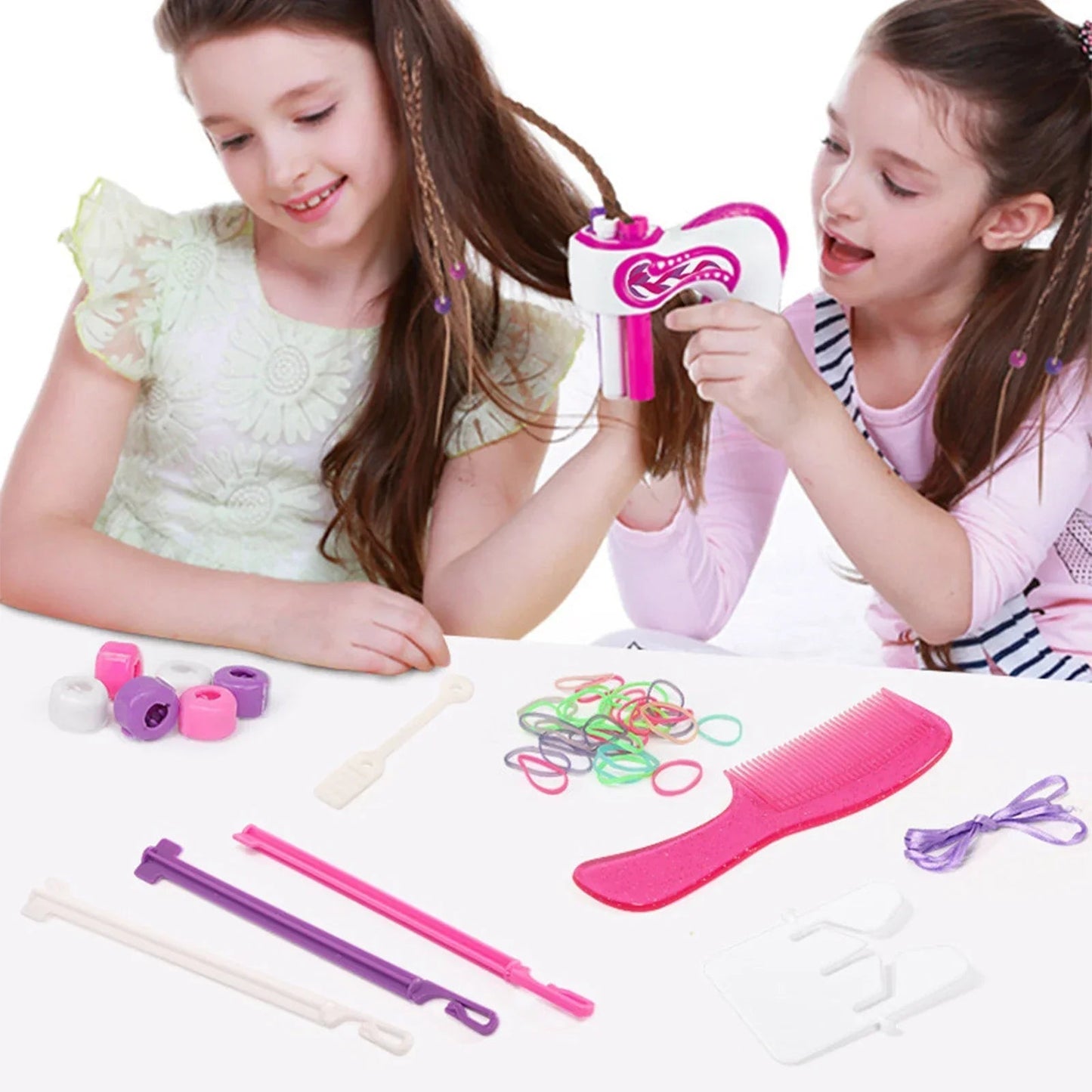 Kids Hair Braider Automatic One-Button Gentle On Hair