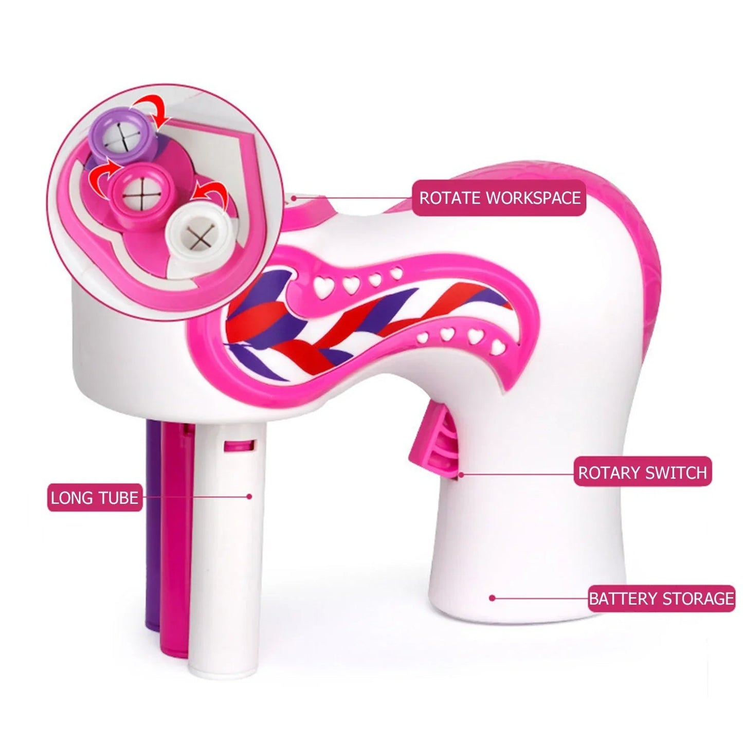 Kids Hair Braider Automatic One-Button Gentle On Hair