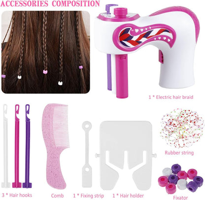 Kids Hair Braider Automatic One-Button Gentle On Hair