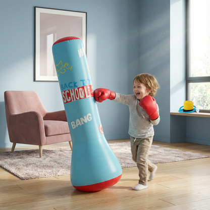 Kids Inflatable Punching Bag Shock-Absorbing Water-Fillable Base