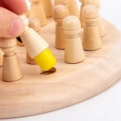 Kids Memory Game Wooden Non-Toxic Color Matching