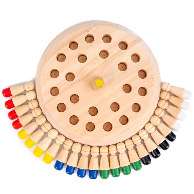 Kids Memory Game Wooden Non-Toxic Color Matching