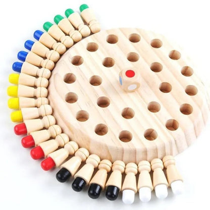 Kids Memory Game Wooden Non-Toxic Color Matching