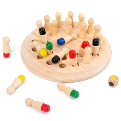 Kids Memory Game Wooden Non-Toxic Color Matching