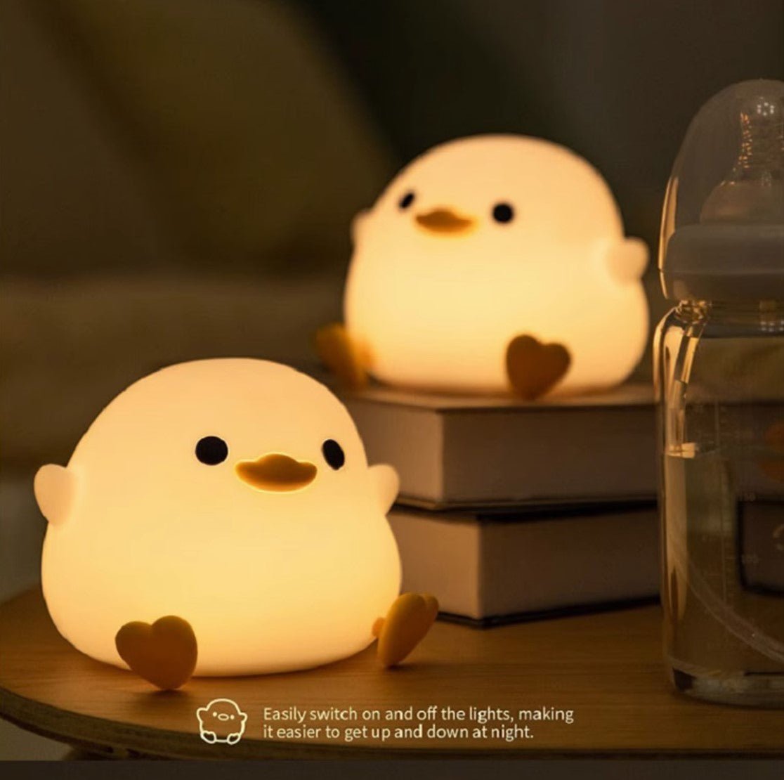 Kids Night Light Cute Chick USB-C Rechargeable Touch Control