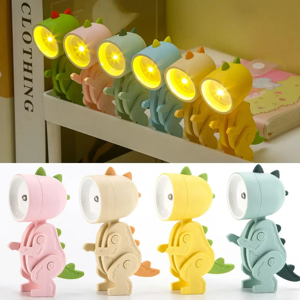 Kids Night Light Dinosaur Dimmable Warm LED Battery Powered