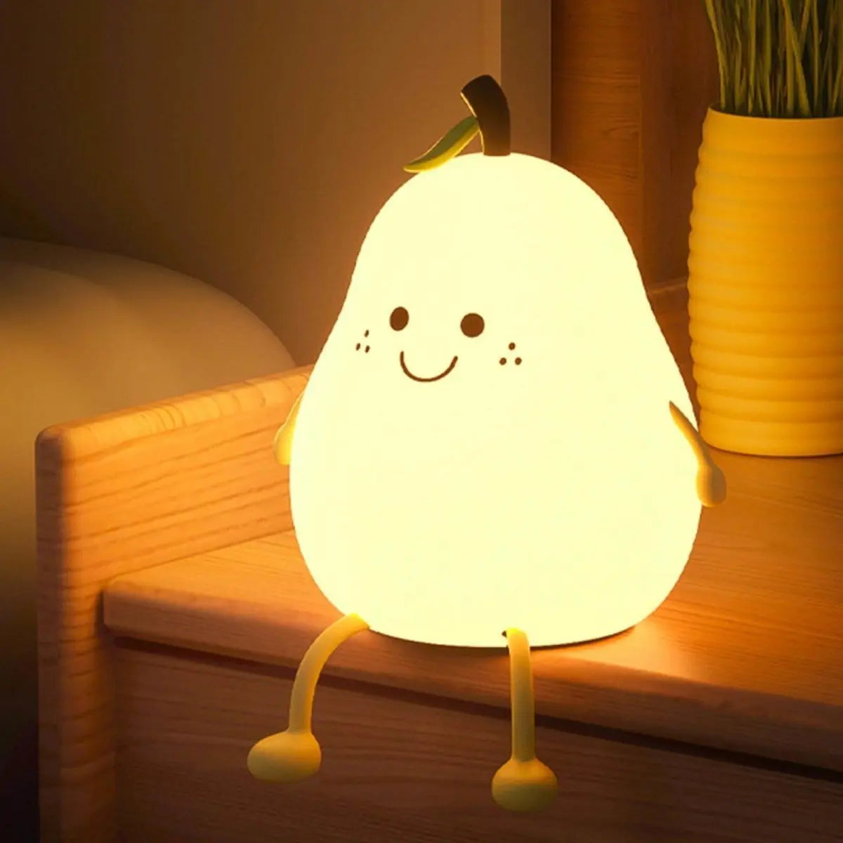 Kids Night Light Squishy Silicone Touch-Activated USB Rechargeable