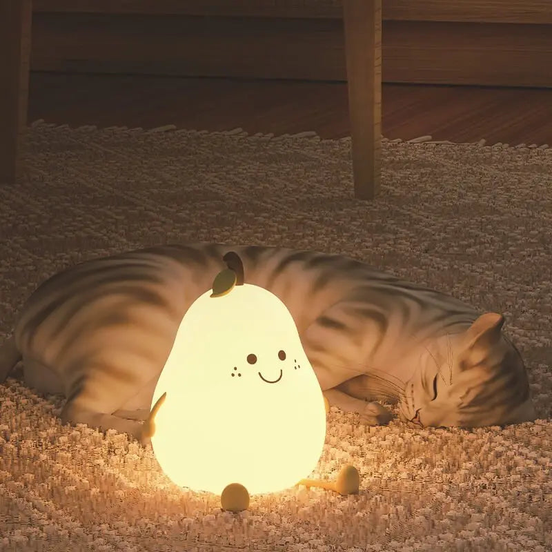 Kids Night Light Squishy Silicone Touch-Activated USB Rechargeable