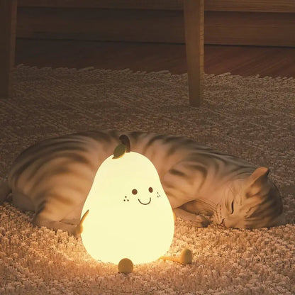 Kids Night Light Squishy Silicone Touch-Activated USB Rechargeable
