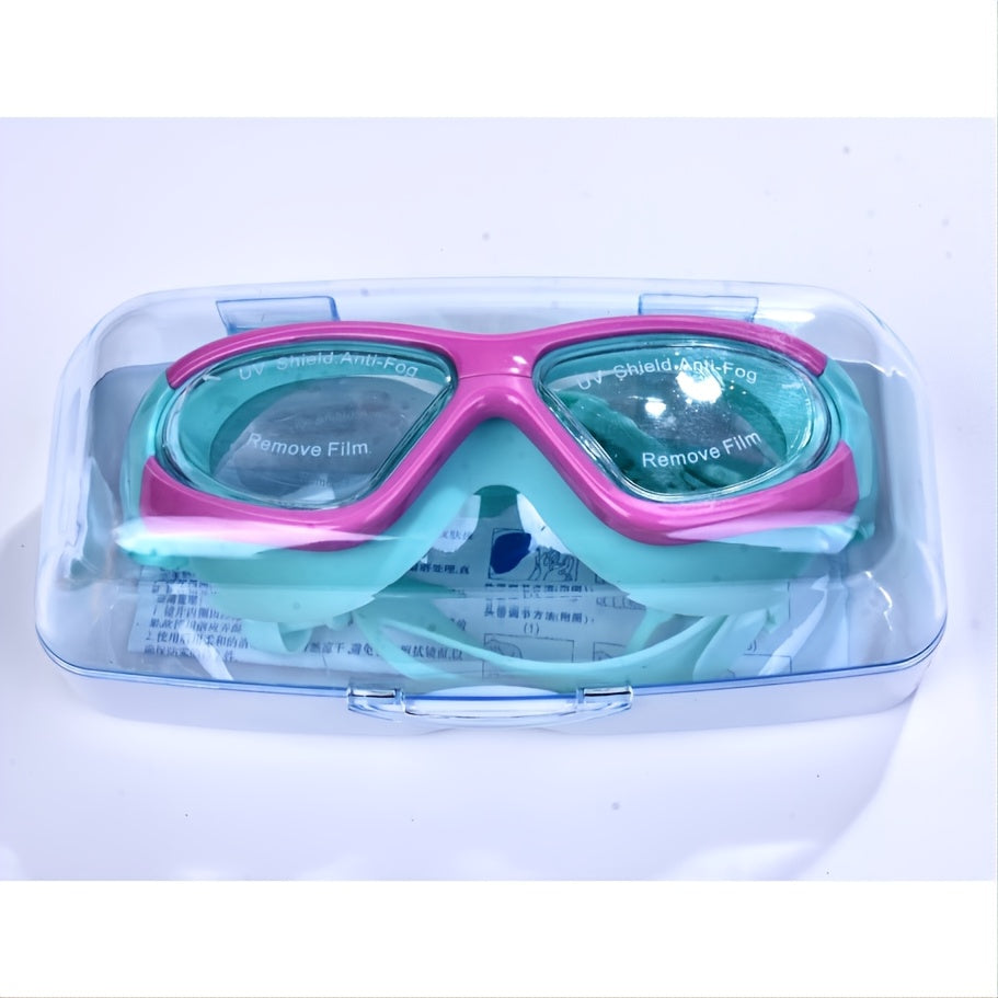 Kids Swim Goggles Anti-Fog & Leak-Proof Silicone Seal