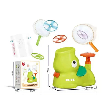 Kids Throwing Game Pedal Launcher & Soft Catch Nets