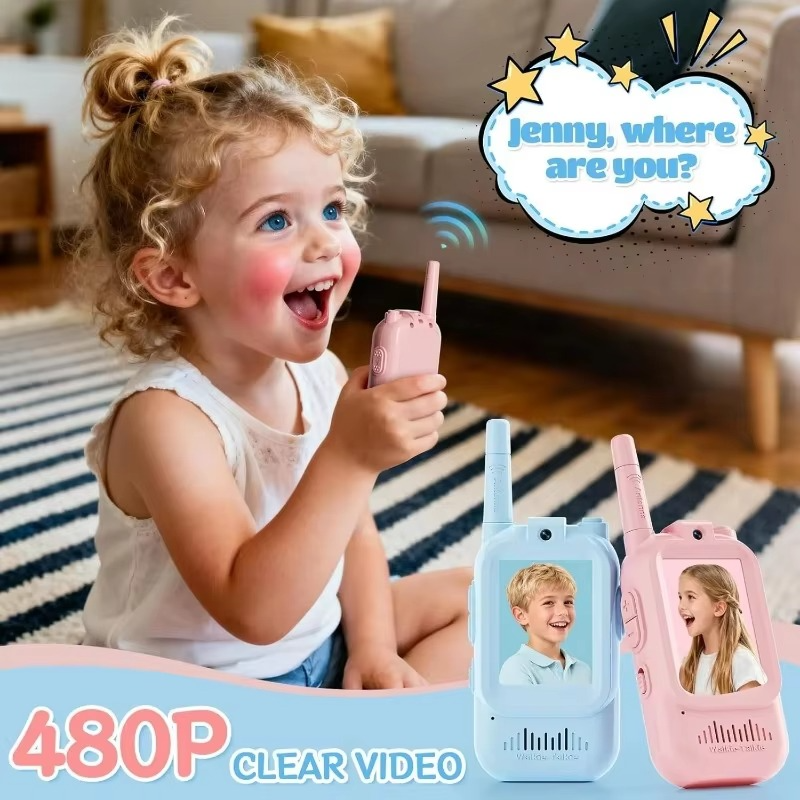Kids Video Walkie-Talkie Set Live Video & Two-Way Voice