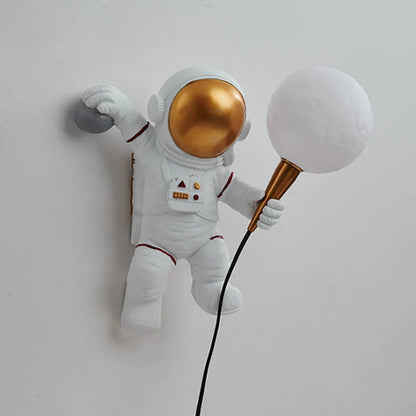 Kids Wall Light Astronaut Moon Glare-Free LED
