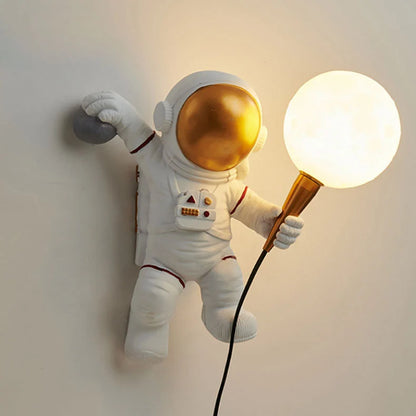 Kids Wall Light Astronaut Moon Glare-Free LED