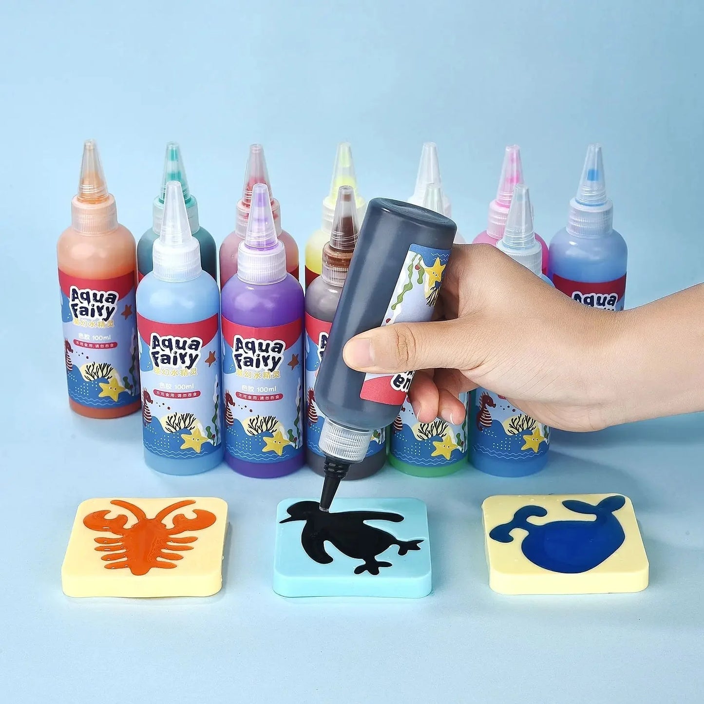 Kids Water Gel Craft Kit Floating Sea Shapes Non-Toxic