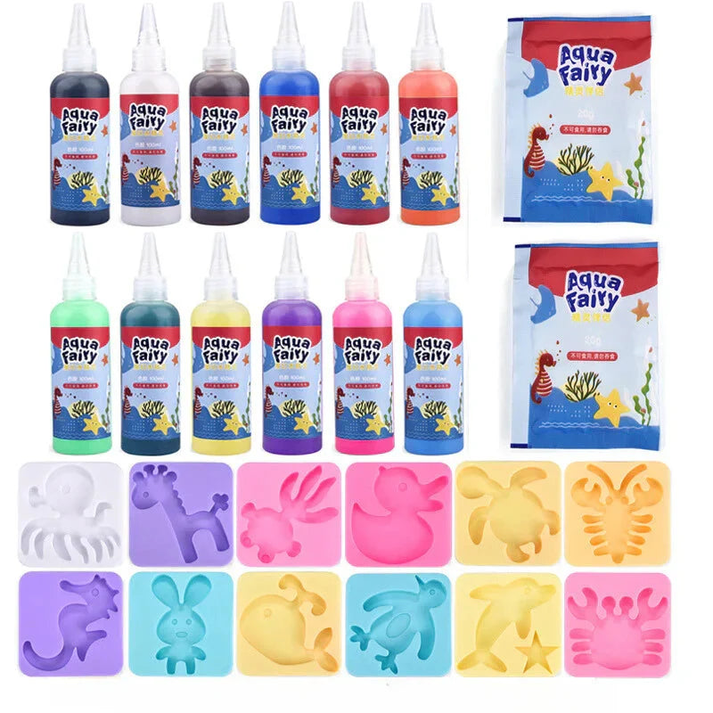 Kids Water Gel Craft Kit Floating Sea Shapes Non-Toxic