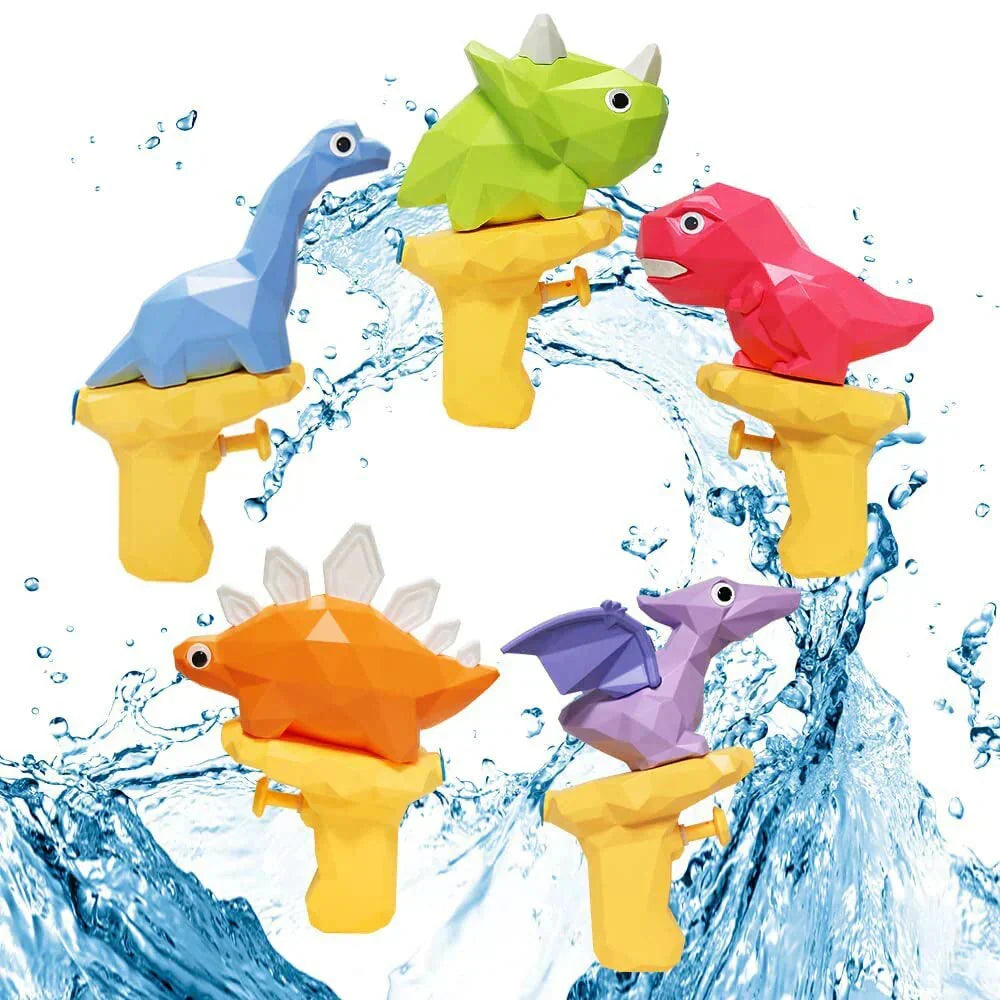 Kids Water Gun Dinosaur Design Movable Eyes Long-Range Spray