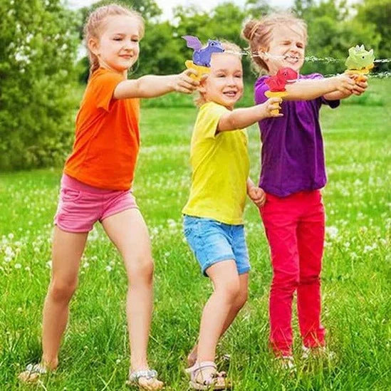Kids Water Gun Dinosaur Design Movable Eyes Long-Range Spray