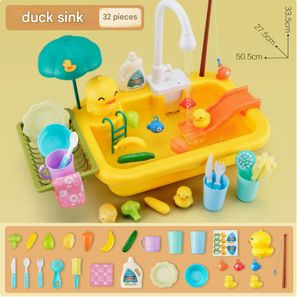 Kids Water Play Table Battery Powered Pump & Accessories