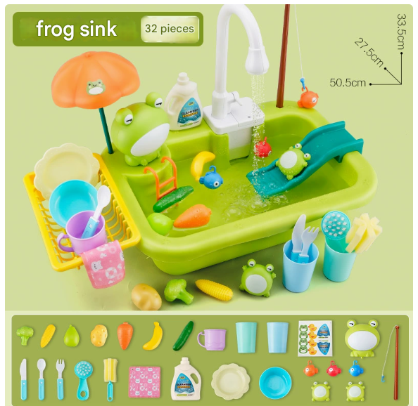 Kids Water Play Table Battery Powered Pump & Accessories