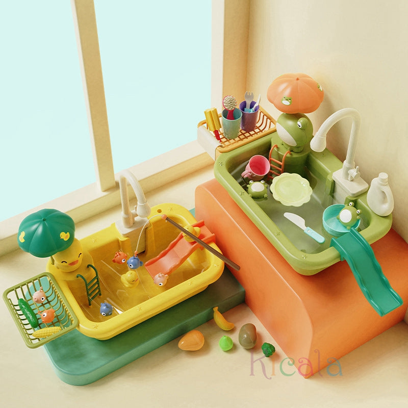 Kids Water Play Table Battery Powered Pump & Accessories