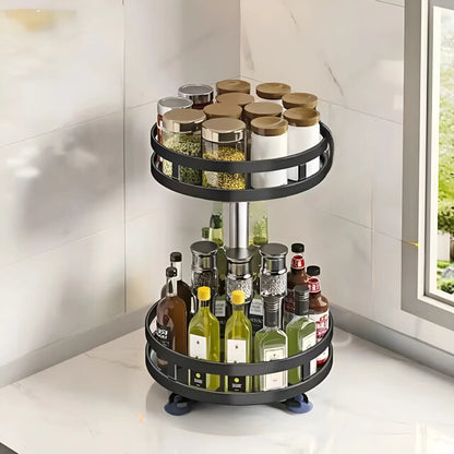Kitchen Cabinet Organizer 360° Rotating Multi-Tier Space-Saving