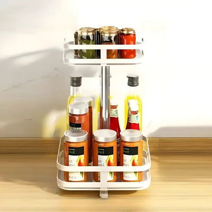 Kitchen Cabinet Organizer 360° Rotating Multi-Tier Space-Saving