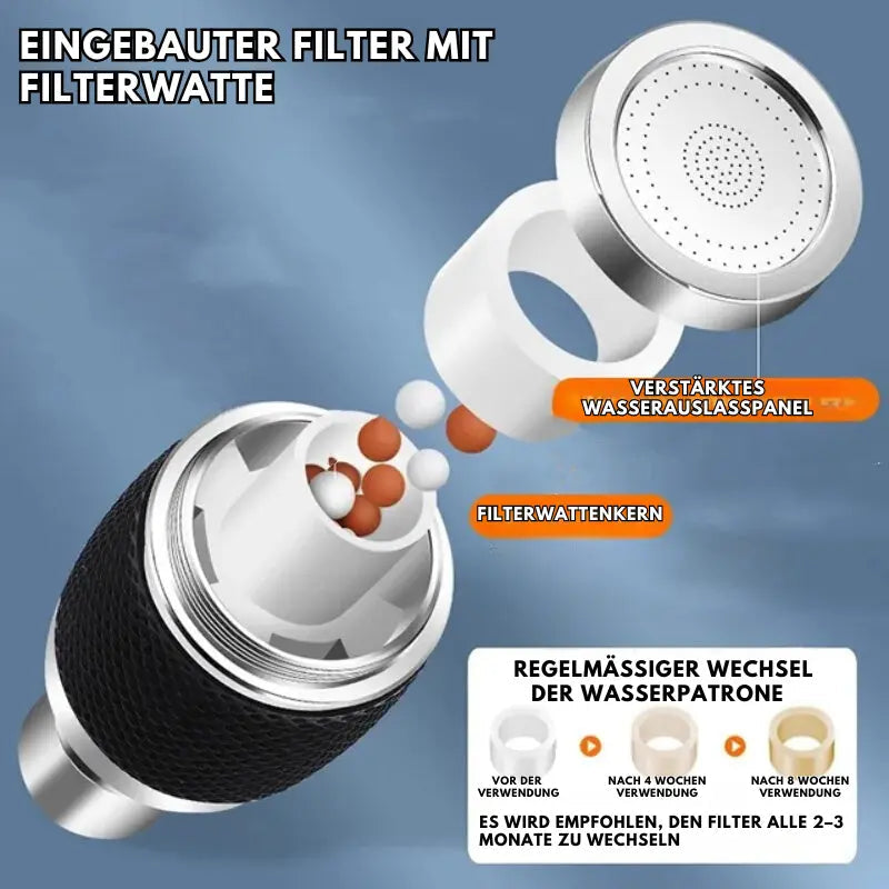 Kitchen Faucet Attachment 360-Degree Rotatable Anti-Splash Universal Fit