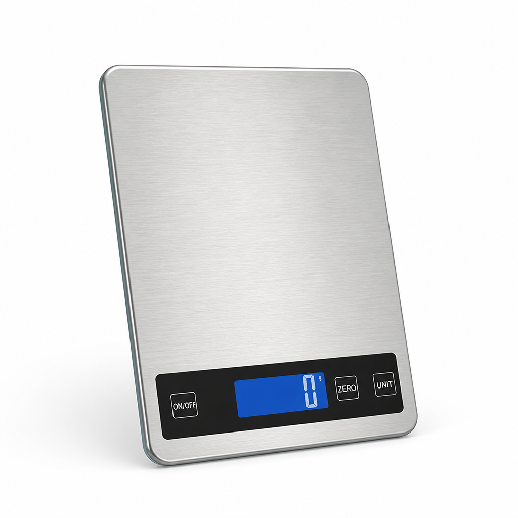 Kitchen Scale Waterproof Stainless Steel USB Rechargeable