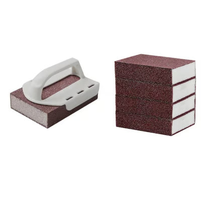 Kitchen Sponge Ergonomic Handle Nano-Carbide Scrub