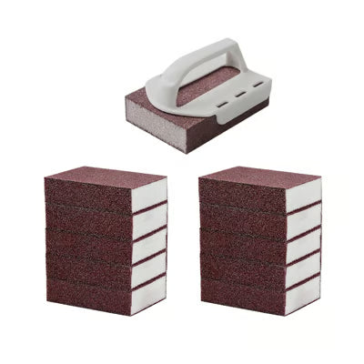 Kitchen Sponge Ergonomic Handle Nano-Carbide Scrub