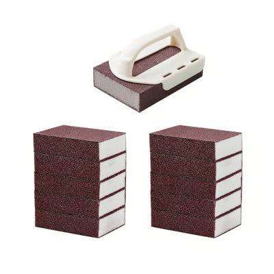 Kitchen Sponge Ergonomic Handle Nano-Carbide Scrub