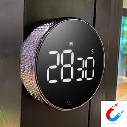 Kitchen Timer Large LCD Countdown & Stopwatch Magnetic Back