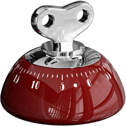 Kitchen Timer Mechanical Wind-Up Stainless Steel & Magnetic Base