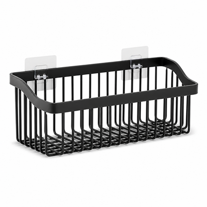 Kitchen Wall Basket Self-Adhesive Metal Ventilated