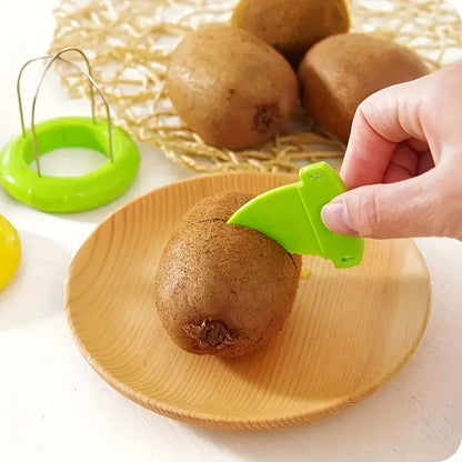 Kiwi Slicer Stainless Steel Blades & Ergonomic Non-Slip Grip