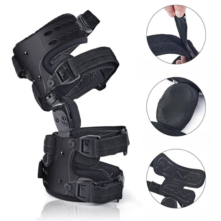 Knee Brace Adjustable Hinge Quick-Release Fits Left & Right