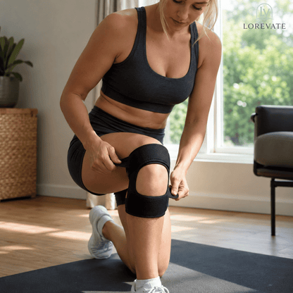 Knee Brace Adjustable Straps & Breathable Compression