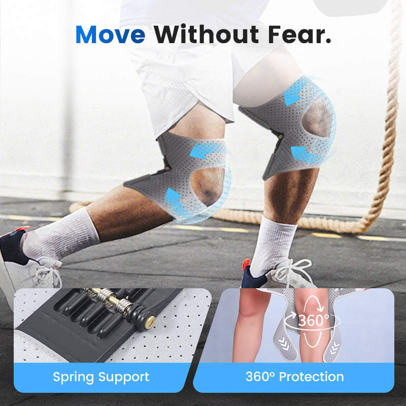 Knee Brace Adjustable Straps Breathable Stabilizing Support